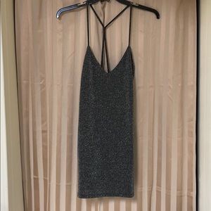 Sparkly sliver sexy party dress